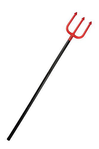 Bristol Novelty Teufelsdreizack, groß, 114,3 cm (4-teilig) BA062 Teufel Heugabel Accessoire, Rot, Large, 45-Inch von Bristol Novelty