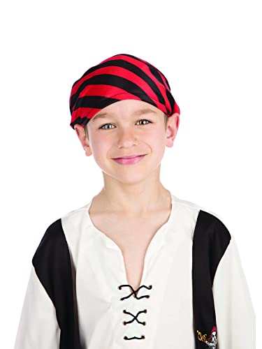 Fancy Me Jungen 4 Stück Rot Schwarz Piraten-Party Welttag des Buches-Tage-Woche Halloween Karneval Kostüm Kleid Outfit 4-12 Jahre - 10-12 years von Bristol Novelty