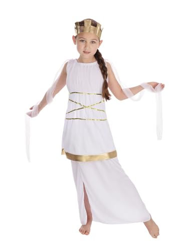 Fancy Me Mädchen Weiß Gold Griechisch Römische Toga Schule Grichischer Büchertag Antike Griechenland Kostüm Kleid Outfit 4-14 Jahre - 7-9 Jahre von Bristol Novelty