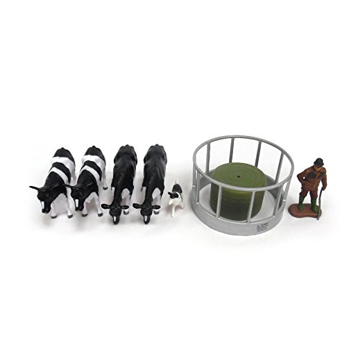 Britains 43137 - Futterstation Kühe inklusiv, Bauer und Hund, Minifigur von Britains