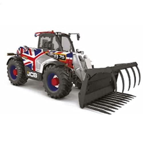 Britains 43317 Union Jack AgriPro Loadall 75th Anniversary 1:32 Druckguss, Bauernhoffahrzeug von Britains