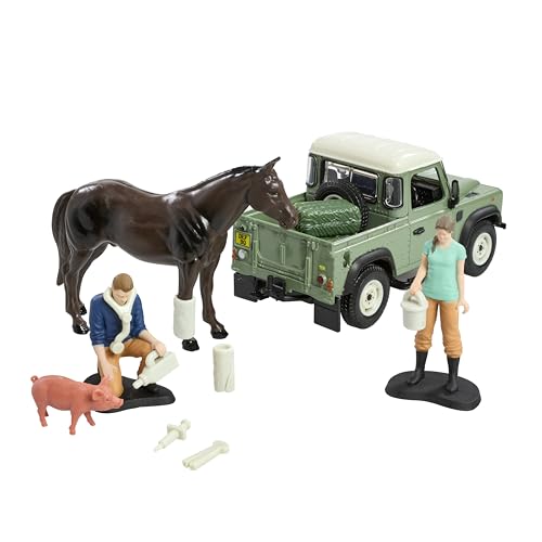 Britains Land Rover Tierarzt-Spiel, 24-teilig, mit Land Rover im Maßstab 1:32, geeignet für Kinder ab 3 Jahren von Britains