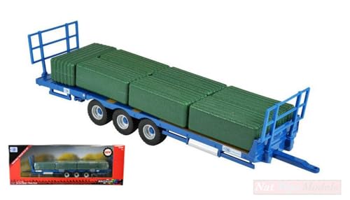 Scale Modell KOMPATIBEL MIT RIMORCHIO Kane Bale Trailer 1:32 BRITAINS LC43218 von Britains