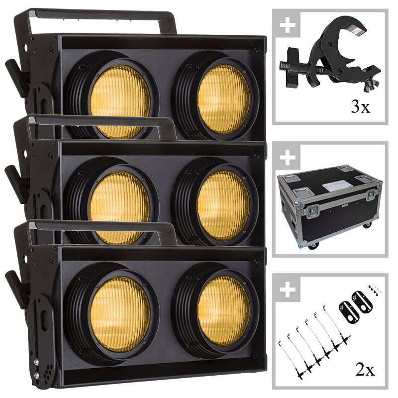 Briteq TRIO LED BT-BLINDER2 IP in a Case Fluter von Briteq