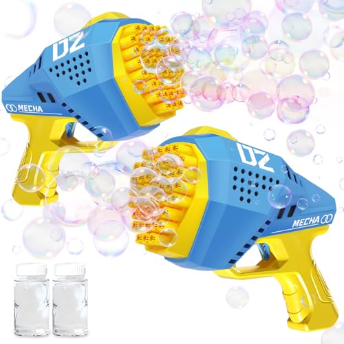 Britik 2 Stück Seifenblasenpistole Spielzeug Seifenblasenmaschine Kinder (Blau* 2) von Britik