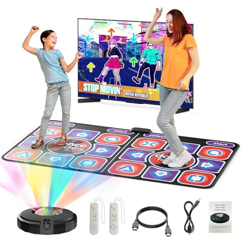 Brolteja Elektronische Tanzmatten für TV,Spiel für Kinder und Erwachsene,Großes Elektronisches Tanzmatte,Wiederaufladbares Kindertanzmatten,Geschenke für Mädchen & Jungen von Brolteja