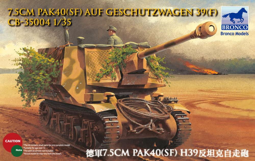 7.5cm Pak40(Sf) auf Geschutzwagen 39H(f) von Bronco Models