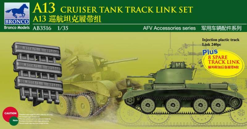 A13 Cruiser Tank MK.III Track Link Set von Bronco Models