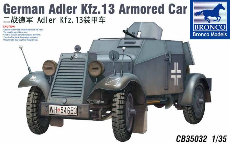 Adler Kfz.13 von Bronco Models