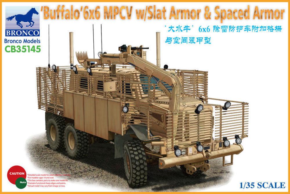 BUFFALO 6x6 MPCV w/Slat Armor & Spaced Armor Version von Bronco Models