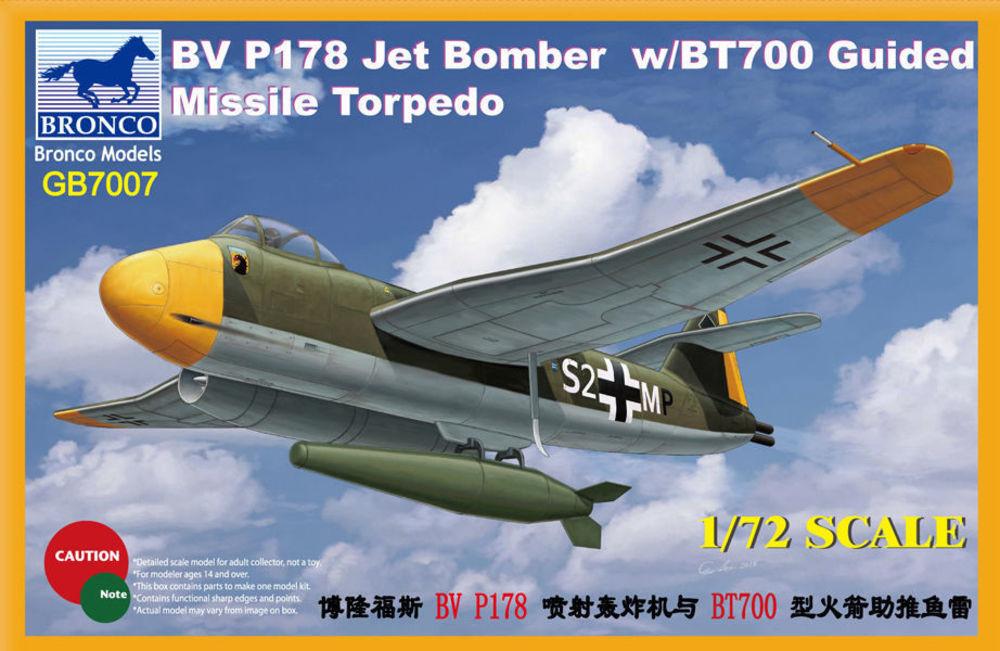 Blohm & Voss BV P178 Jet Bomber w/BT700 Guided Missile Torpedo von Bronco Models