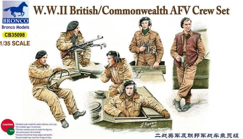 British/Commonwealth AFV Crew set von Bronco Models