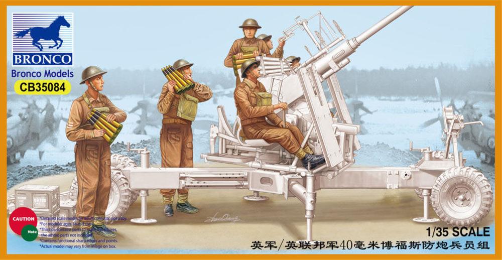 British/Commonwealth Bofors Gun crew set von Bronco Models