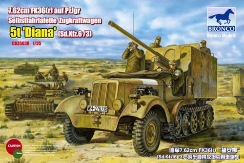 Bronco CB35038-1/35 FK36 auf Panzerjäger selbstfahrlafette Zugkraftwagen, 7.62 cm von Bronco Models