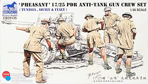 Bronco CB35135-1/35 Figurensatz Pheasant 17/25pdr Anti Tank Gun Crew Set WWII von Bronco Models