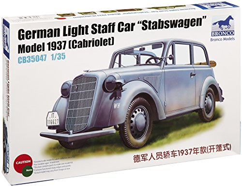 Bronco Models CB35047 - Modellbausatz German Light Staff Car Stabswagen Mod. 1937, Cabriolet von Bronco Models