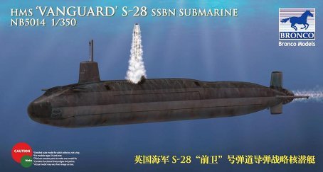 Bronco Models NB5014 - Modellbausatz HMS-28 Vanguard SSBN Submarine von Bronco Models