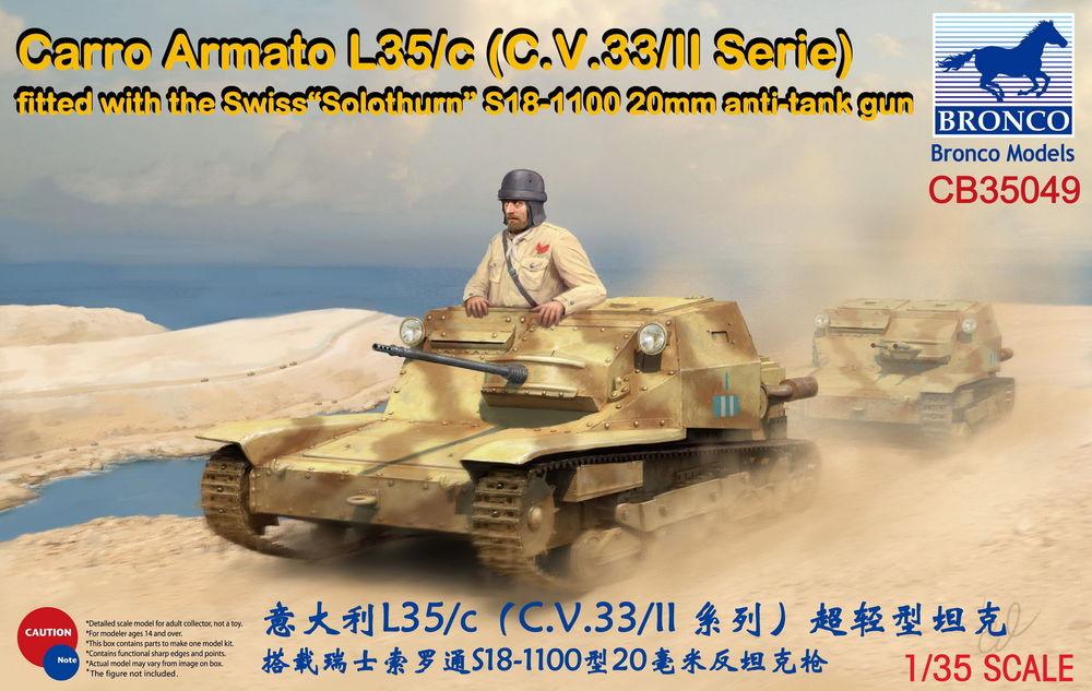 Carro Armato L35/c(C.V.33/II Serie)Fitte with the SwissSolothurnS18-1100 von Bronco Models