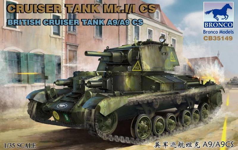 Cruiser Tank Mk.I/ICS British Cruiser Tank A9/A9CS von Bronco Models