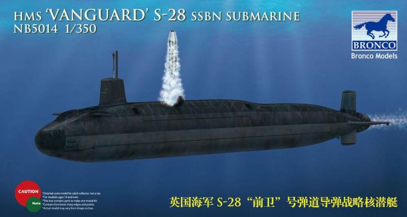 HMS-28 Vanguard SSBN Submarine von Bronco Models