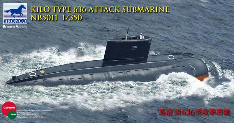 Kilo Class (Improved) Attack Submarine von Bronco Models