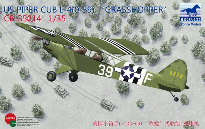 Piper Cub L4 Grasshopper von Bronco Models