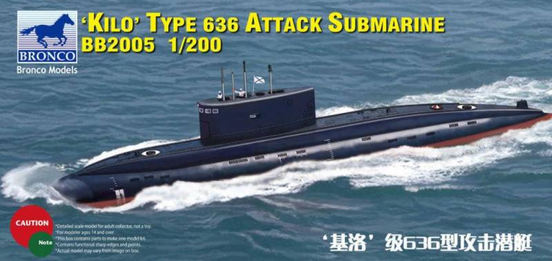 Russian Kilo Type 636 Attack Submarine von Bronco Models