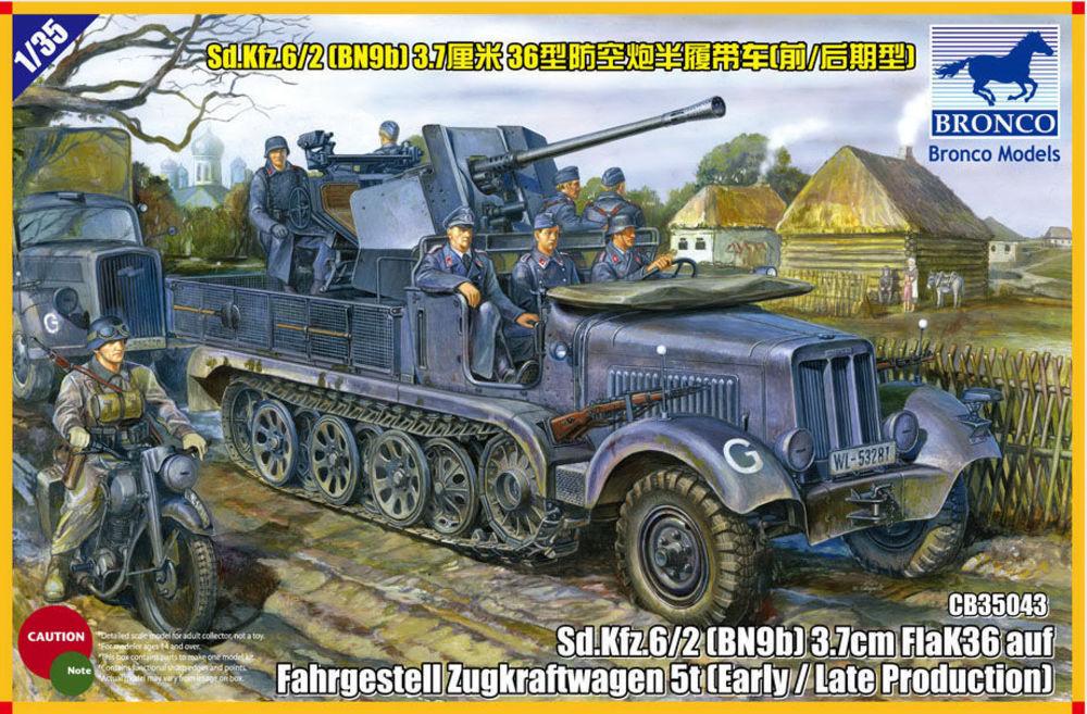 SdKfz 6/2 (BN9) 3.7cm Flak 36 late Prod. von Bronco Models