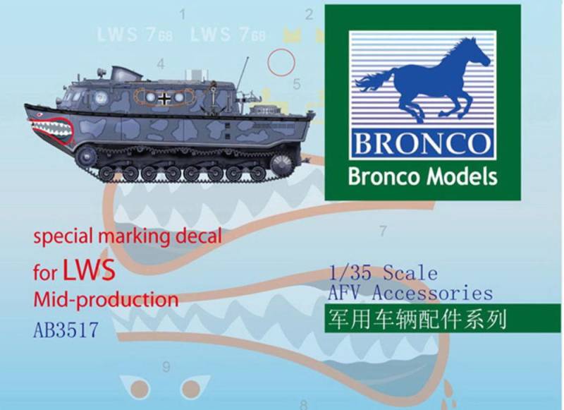 Special Marking Decal for LWS Mid-Produk von Bronco Models