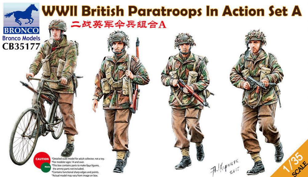 WWII British Paratroops In Action Set A von Bronco Models