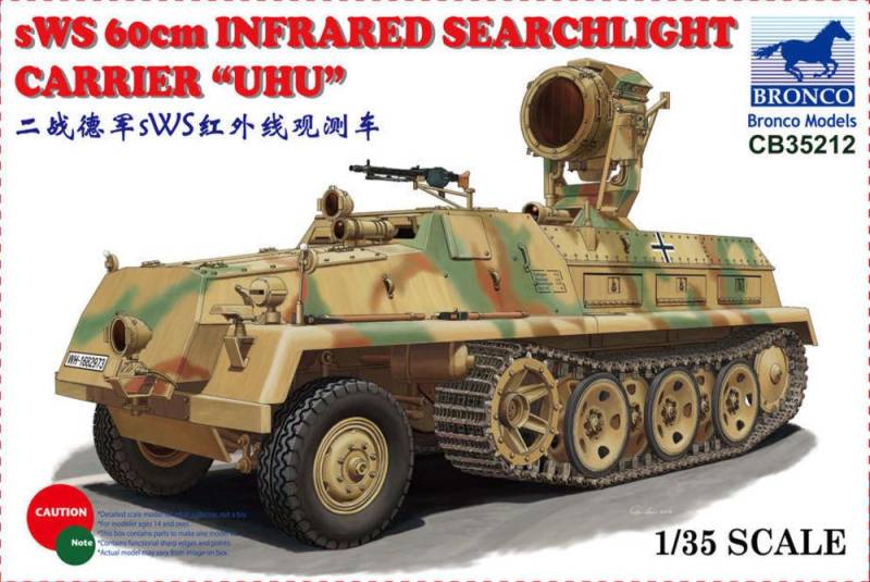 sWS 60cm Infrared Searchlight CarrierUHU von Bronco Models