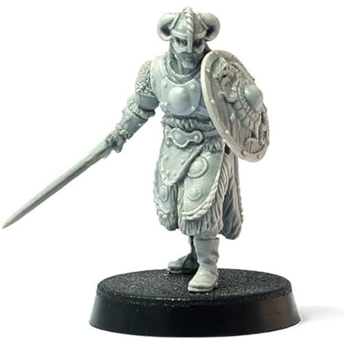 Brother Vinni Barbarian Hero, Wargame Miniature SAGA 28mm, Resin, Grey von Brother Vinni