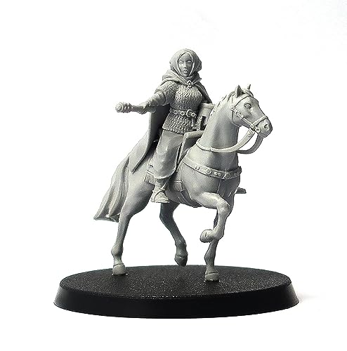 Brother Vinni Female Mounted Knight, 28mm Resin Miniature for Playing SAGA: Age of Crusades von Brother Vinni