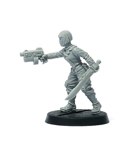 Brother Vinni Female Sergeant, 28mm Resin Miniature for sc-fi or grimdark Tabletop Wargames von Brother Vinni