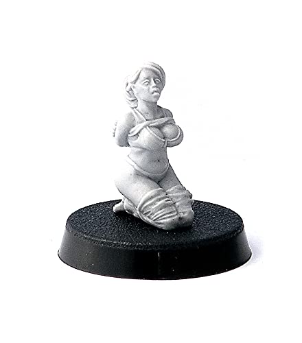 Brother Vinni Female Slave, Resin Miniature for Tabletop Wargaming and dioramas, Grey von Brother Vinni