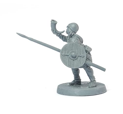 Brother Vinni Shield Maiden Female Vicking Wargame Miniature 28mm, Resin, Grey von Brother Vinni