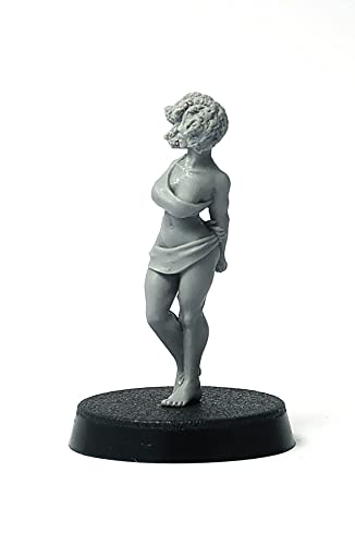 Brother Vinni Slave Girl Miniature for Wargames and Tabletop RPG, Grau, 3.5x1.5x15. von Brother Vinni