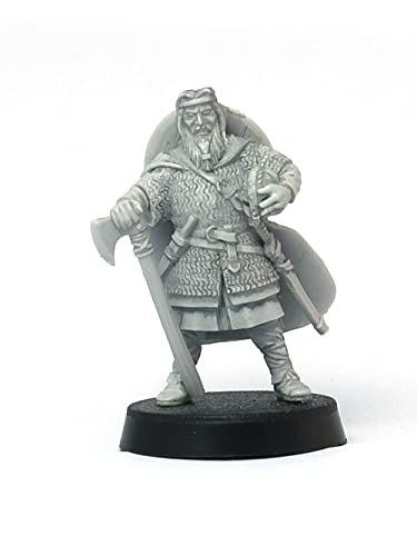 Brother Vinni Viking Warlord Miniature, 28mm Resin, Grey von Brother Vinni