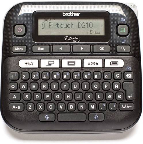 Brother P-touch D210 Beschriftungsgerät Geeignet für Schriftband: TZe 3.5 mm, 6 mm, 9 mm, 12mm von Brother