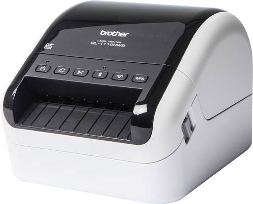 Brother QL-1110NWBc Etiketten-Drucker Thermodirekt 300 x 300 dpi Etikettenbreite (max.): 103.6mm LAN von Brother