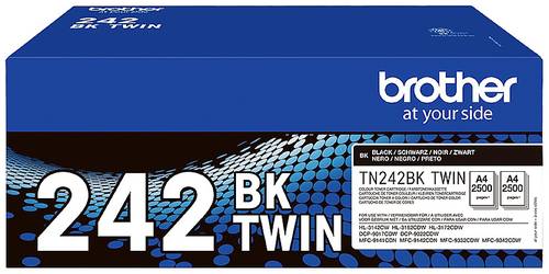 Brother Toner TN-242BKTWIN Original 2er-Pack Schwarz 2500 Seiten TN242BKTWIN von Brother