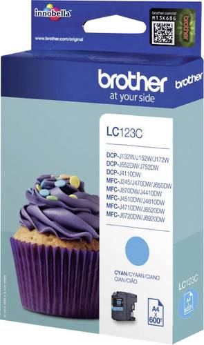 Brother Druckerpatrone LC-123C Original Cyan LC123C von Brother