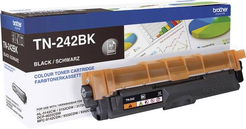 Brother Toner TN-242BK Original Schwarz 2500 Seiten TN242BK von Brother