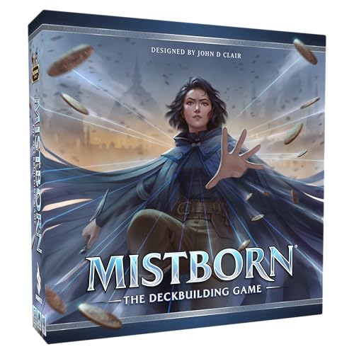 Mistborn Deckbuilding Game - Forge Alliances in Epic Metal-Burning Battles - Kooperatives Kartenspiel von Designer John - Immersives strategisches Gameplay von Brotherwise Games