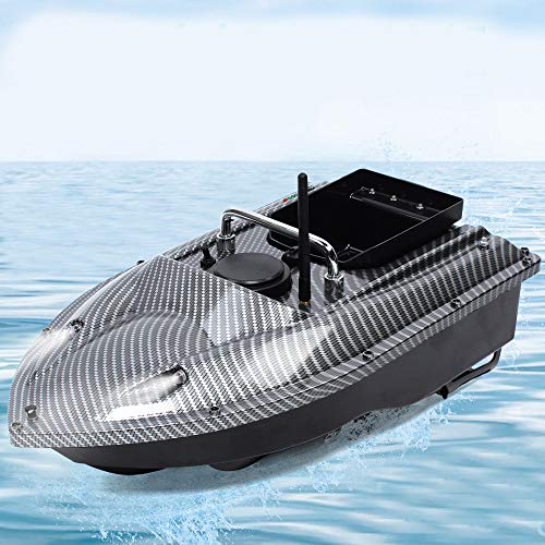 Brride RC Fischerboot 500m ferngesteuertes Fischerboot Baitboat mit 1,5 kg Tragfähigkeit Köder 2-3 Stunden Navigationszeit mit ferngesteuertem Nachtlicht von Brride