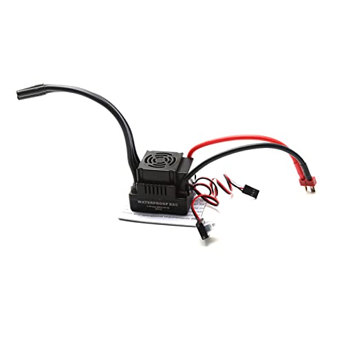 80A Bürstenloser ESC, Kühllüfter, Hohe Leistung 5,8 V 3a BEC, 1/8 RC-Auto, Eingebaut Bremsen, Gaslinearität Programmierbar für 1/8 RC -Auto von Brrnoo