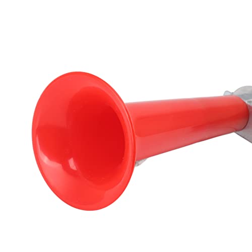 Air Horn, Super Laut 180 DB Single Trompete Lastwagen Lufthorn Universal Car Horn Air Hörner für Fahrzeuge Züge Boote DC 12-24 V (Rot) von Brrnoo