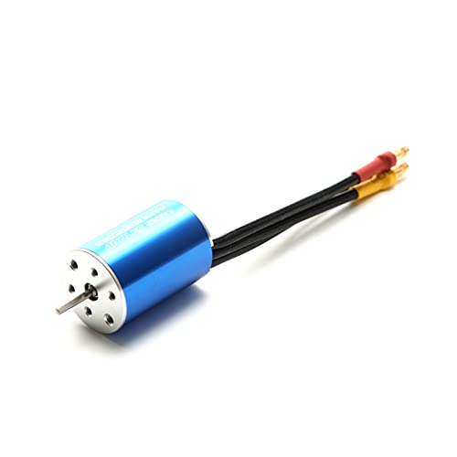 Brrnoo 3300KV Bürstenloser Motor mit Hohem Drehmoment, 25A ESC, Programmierkarte für Bürstenlosen Motor mit Universeller Passform, Ersatz für HSP Wltoys 1/16 1/18 RC Truck Car (4500KV) von Brrnoo