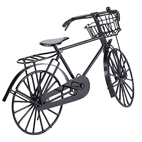 Brrnoo Dollhouse Bike, Simulation Black Metal Dollhouse Dekoration Accessoire Fingerrad für 1:12 Puppenhaus Brrnoo Dollhouse Bike, Simulation Black Metal Dollhouse Dekoration Accessoire Fingerrad für 1:12 Puppenhaus von Brrnoo