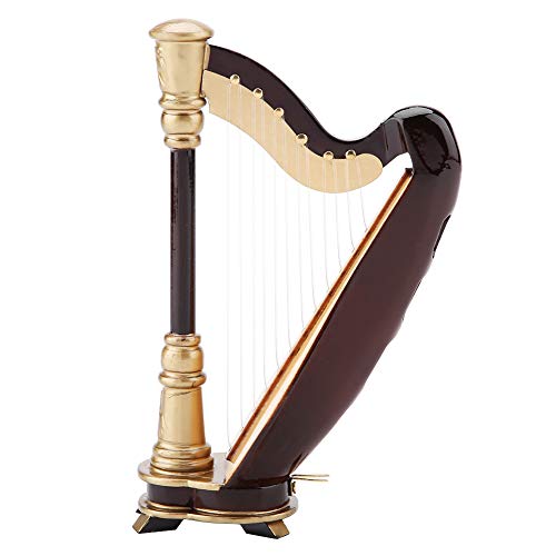 Brrnoo Harfe, mit Case Instrument Model Holzminiatur Harfe Replik Musical Instruments Model Musikgeschenke Ornamente Brrnoo Harfe, mit Case Instrument Model Holzminiatur Harfe Replik Musical Instruments Model Musikgeschenke Ornamente von Brrnoo